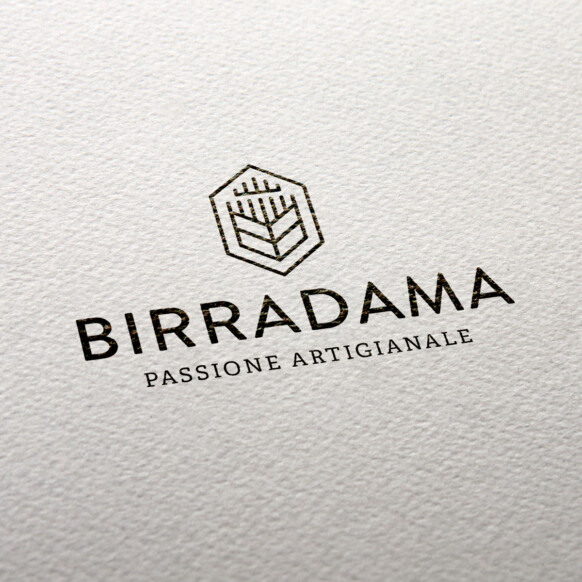 Avatar logo brand per birra artigianale Birradama - Graphic design portfolio Francesca Ciao